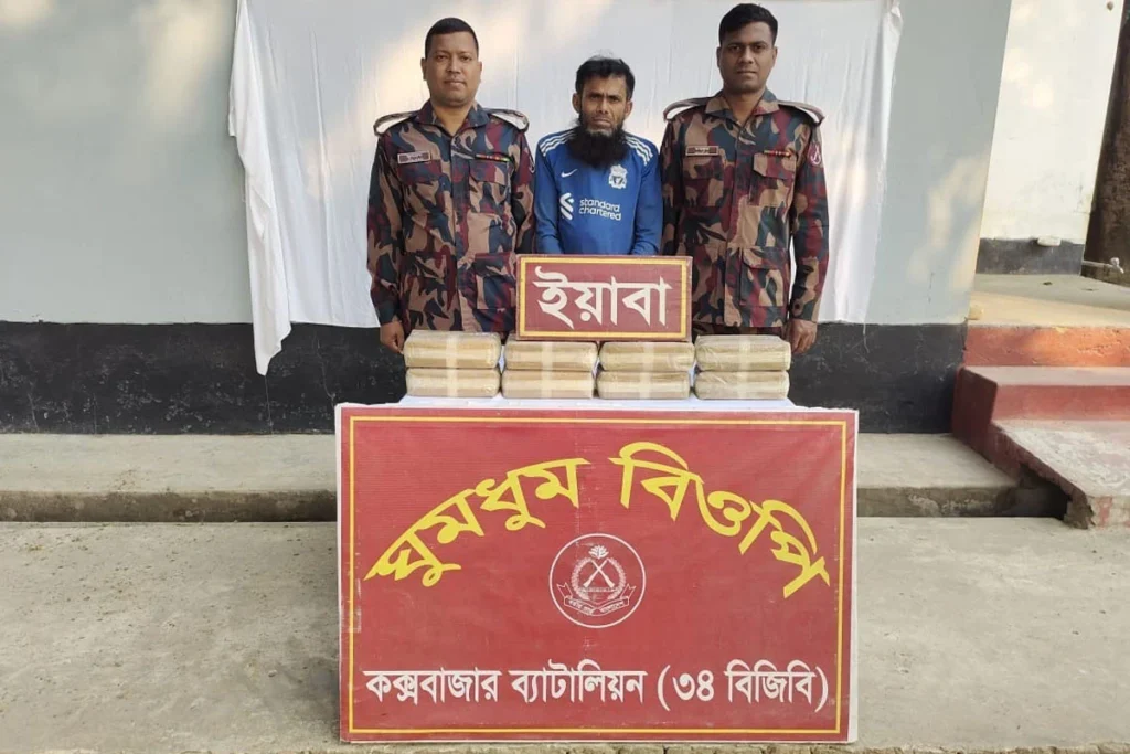 নাইক্ষ্যংছড়িতে বিপুল পরিমাণ ইয়াবাসহ রোহিঙ্গা আটক