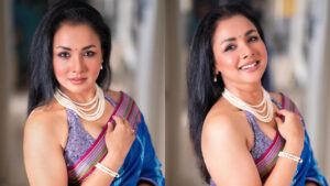 শাড়িতে অনন্যা রুনা খান