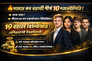 সবচেয়ে কম বয়সী শীর্ষ ১০ শতকোটিপতি কারা, কীভাবে ধনী হলেন তাঁরা